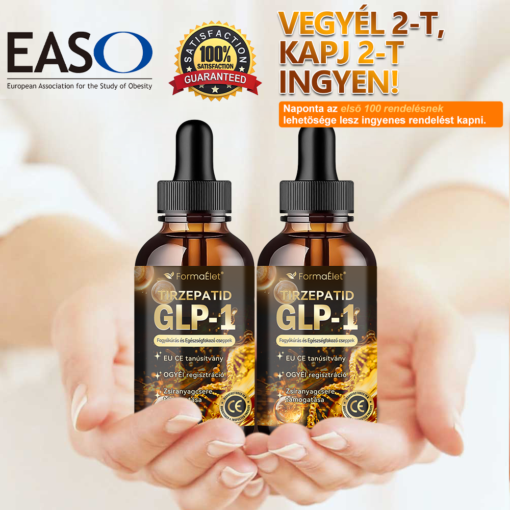🎁OGYÉI ajánlásával | Hivatalos üzlet | FormaÉlet® GLP-1 Moringa Fogyókúrás és Egészségfokozó cseppek 🔥 (Élelmiszer-minőségű zsírégető – Az Obesity Society fejlesztése)🎁