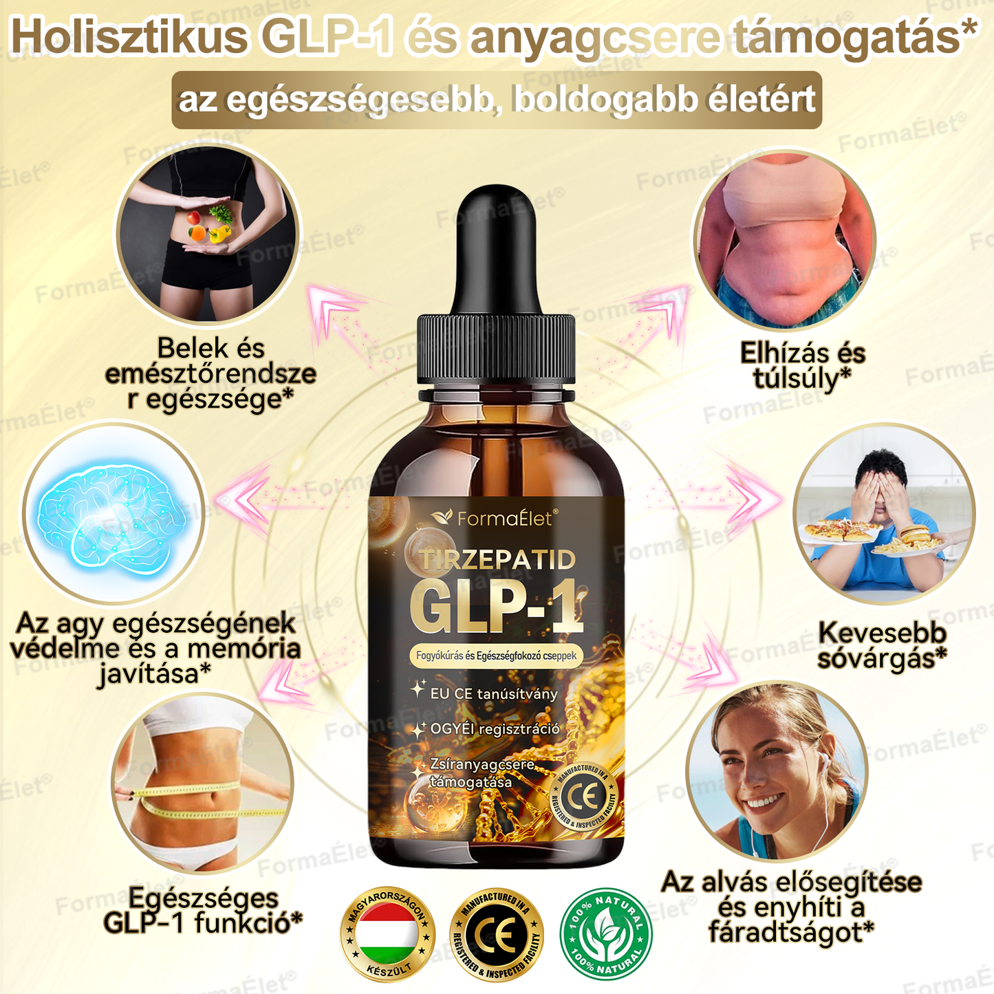 🎁OGYÉI ajánlásával | Hivatalos üzlet | FormaÉlet® GLP-1 Moringa Fogyókúrás és Egészségfokozó cseppek 🔥 (Élelmiszer-minőségű zsírégető – Az Obesity Society fejlesztése)🎁