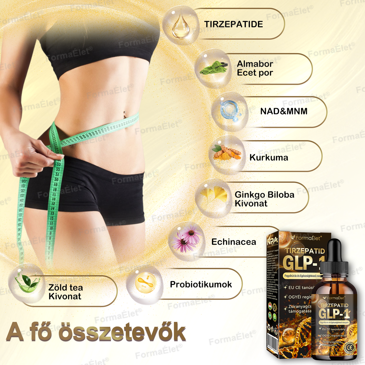 🎁OGYÉI ajánlásával | Hivatalos üzlet | FormaÉlet® GLP-1 Moringa Fogyókúrás és Egészségfokozó cseppek 🔥 (Élelmiszer-minőségű zsírégető – Az Obesity Society fejlesztése)🎁