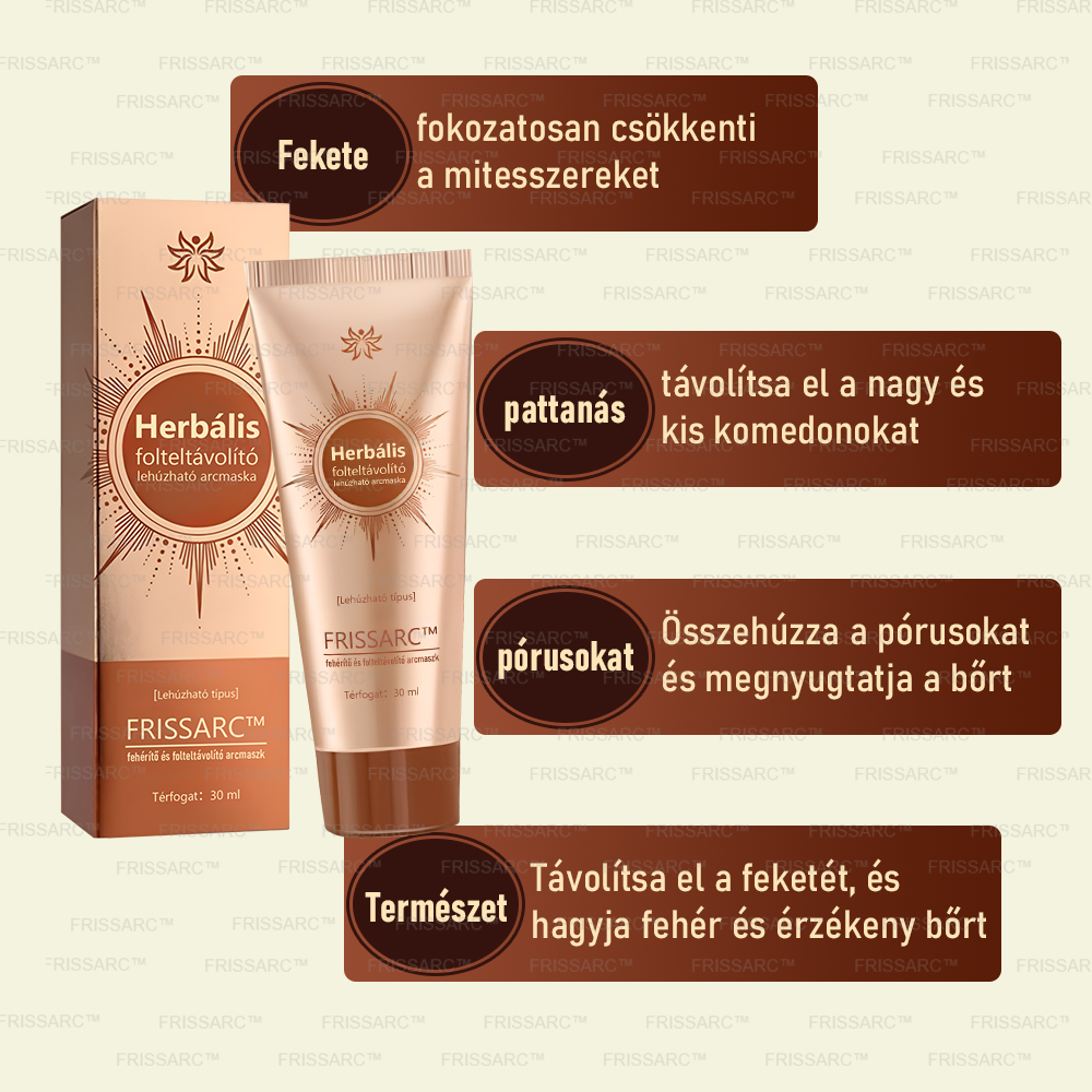 ✨ 𝐅𝐑𝐈𝐒𝐒𝐀𝐑𝐂™ Fehérítő És Folteltávolító Arcmaszk | Természetes összetevők tartósan eltüntetik a foltokat, szeplőket és napfoltokat🔥